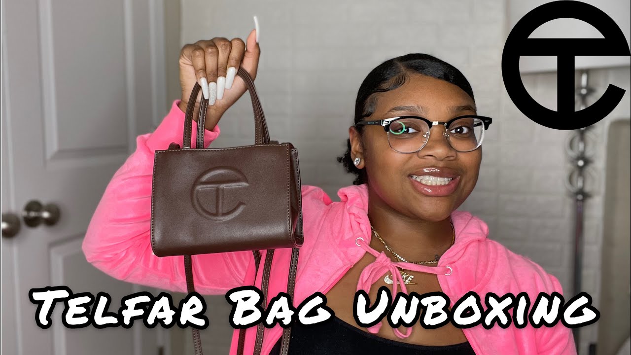 Small Chocolate Telfar Bag Unboxing/ Review 📦
