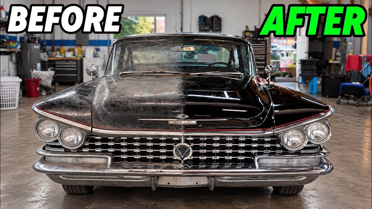 Глубокая чистка СУПЕР ЗАПЛЕСНЕВЕЛОГО Buick LeSabre 1959 года! Находка в сарае в Пенсильвании.