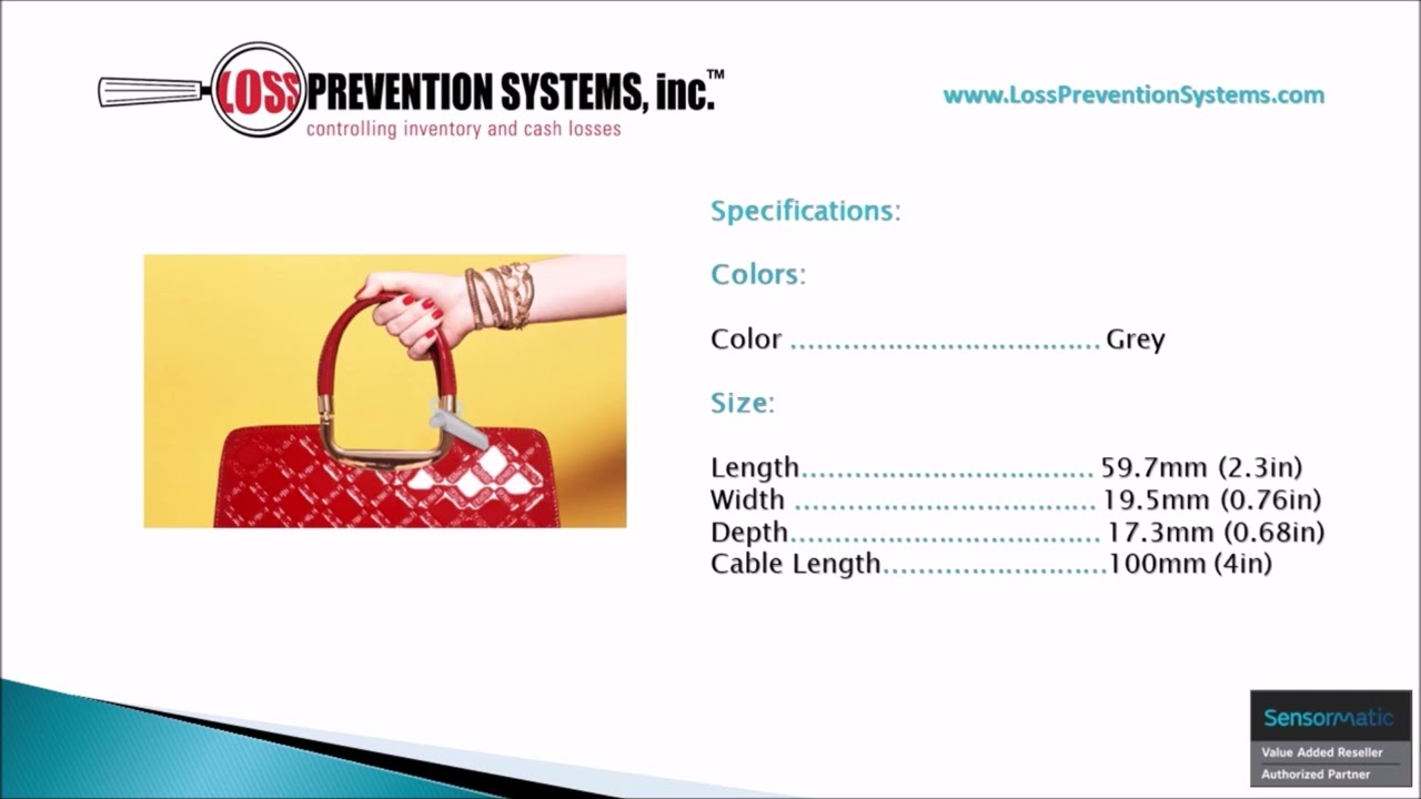 Sensormatic- Magnetic 5kG Lanyard Tag - Loss Prevention Systems