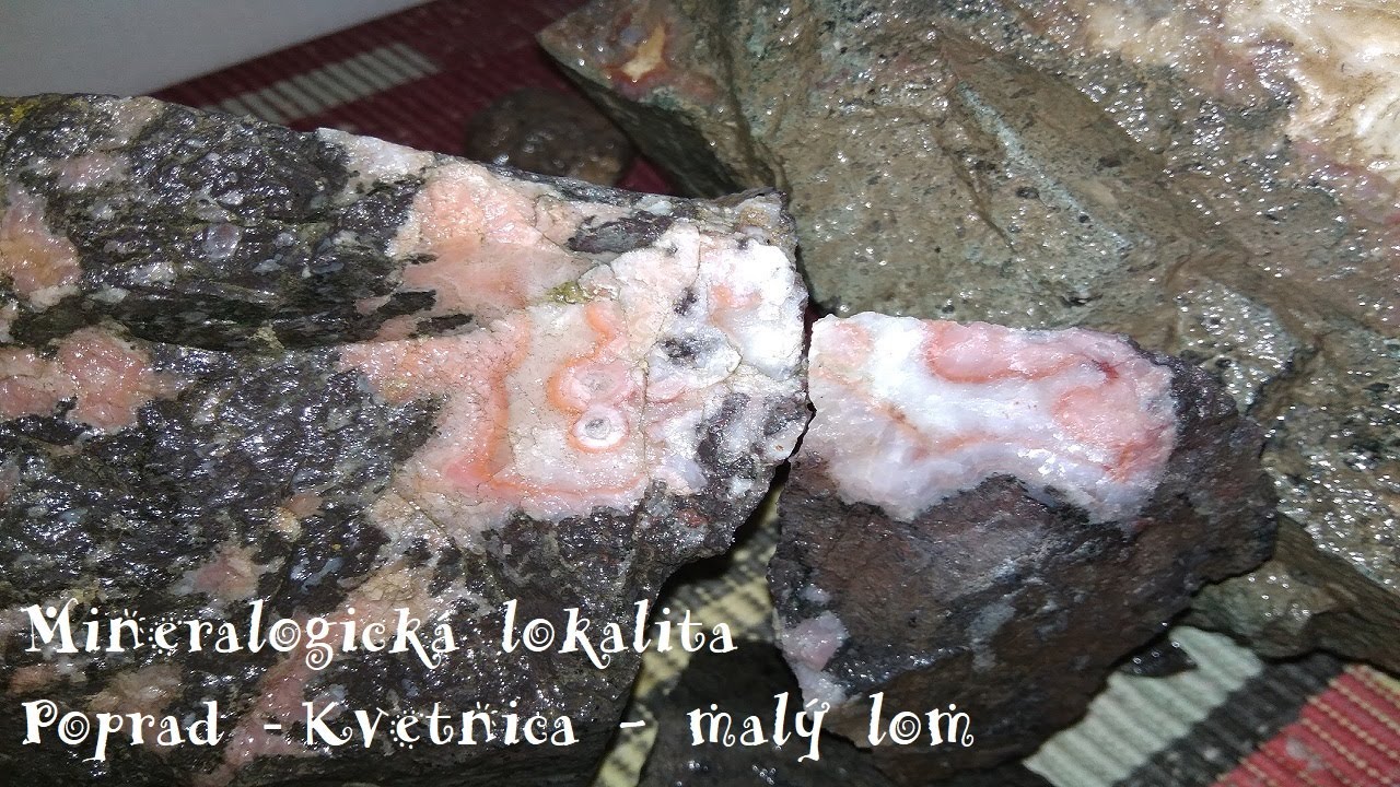 Poprad - Kvetnica (2020) (Slovensko / Slovakia). Minerály Slovenska. Achát, malachit, azurit.