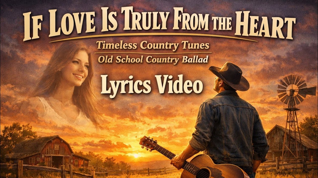 If Love Is Truly From the Heat - Timeless Country Tunes | Old School Country Ballad | Lyrics video 