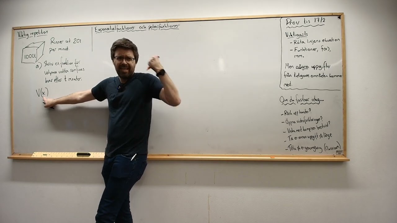 Matematik nivå 1. Exponentialfunktioner och lite om potensfunktioner