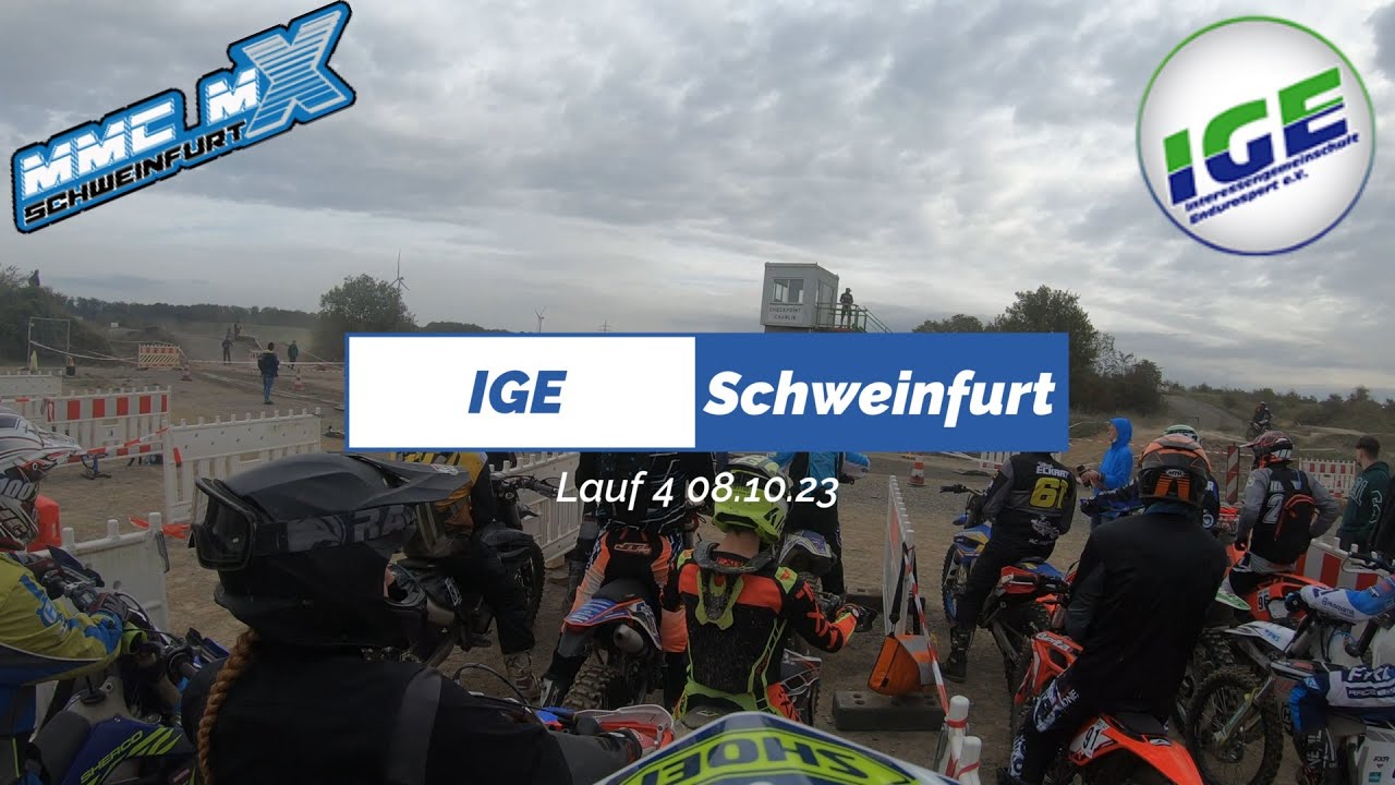 IGE Schweinfurt 08.10.2023 | Lauf 4 |  Part 1 | unCut | 4K | Husaberg FE 450