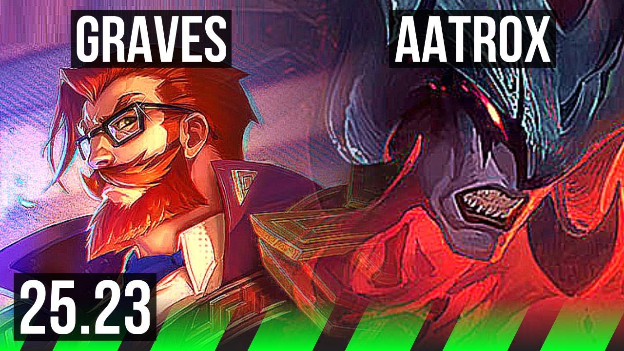 GRAVES vs AATROX (JGL) | 18/0/5, Legendary | KR Master | 25.23
