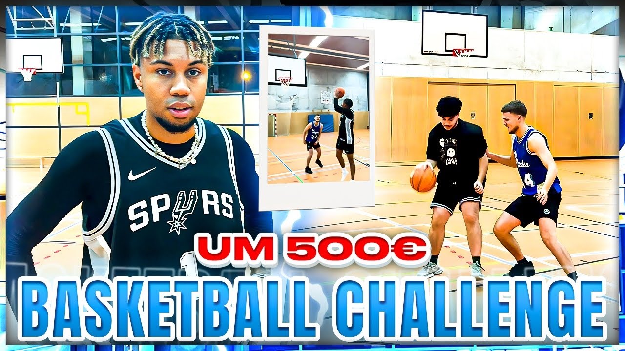 BASKETBALL CHALLENGE UM 500€ GEGEN ROHAT & MARLON!🏀😂