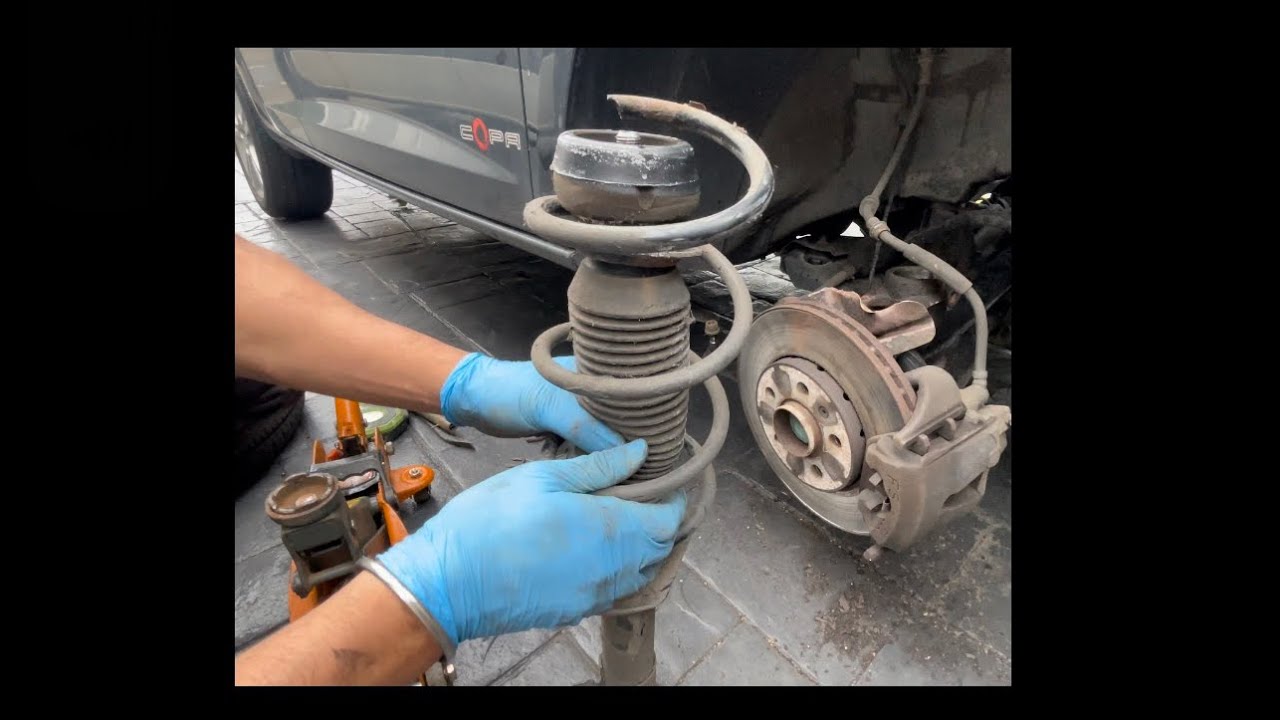 How To Replace A Front Coil Spring on a Seat Ibiza 2012