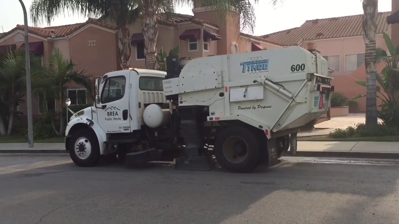 Brea Public Works Propane Freightliner M2 Tymco Street Sweeper 1101