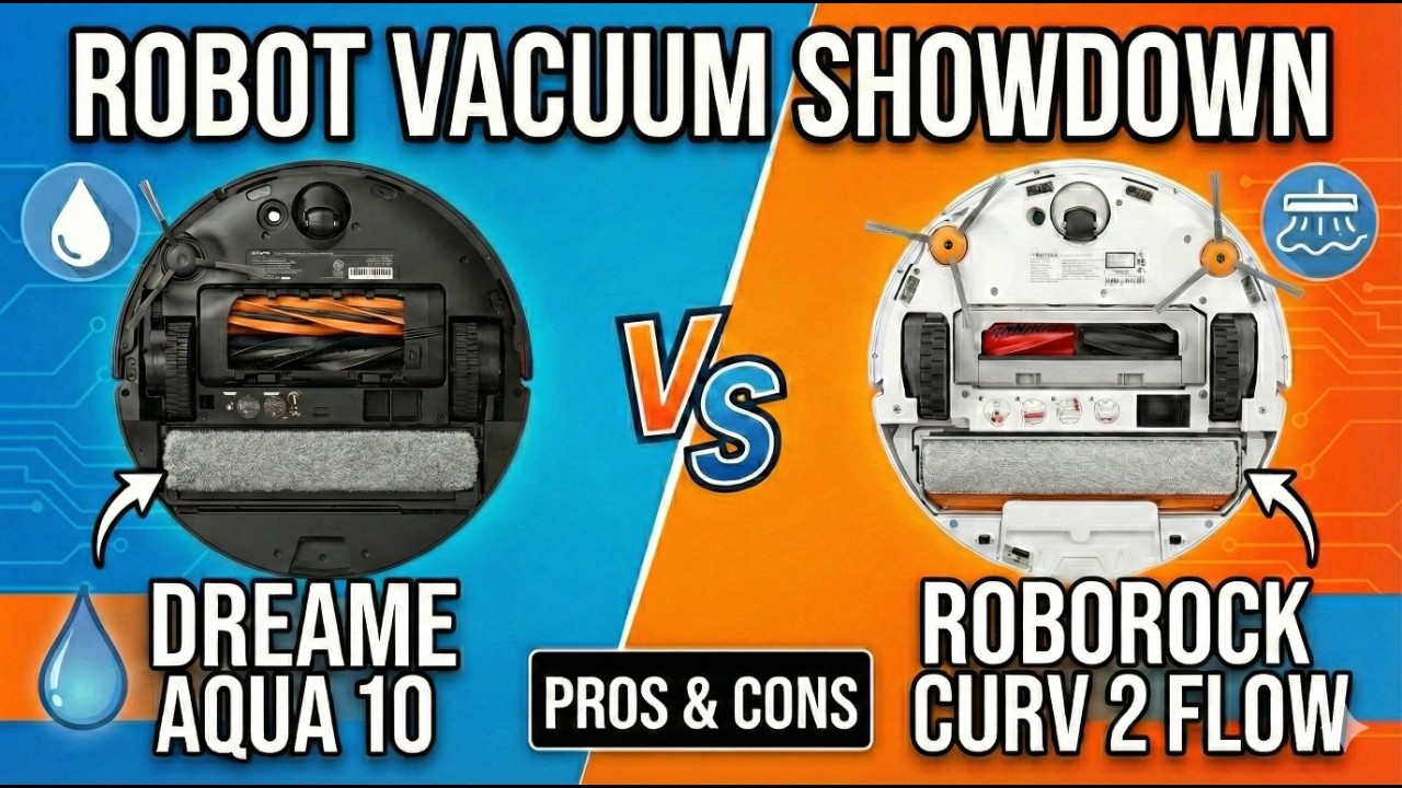 Roborock Curv 2 Flow vs Dreame Aqua 10 Ultra - The AI Robot Everyone Will Own Eventually !!!