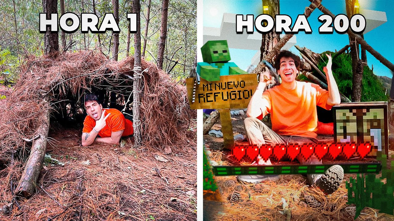 Sobreviví 7 días en Minecraft de la Vida Real - La Película