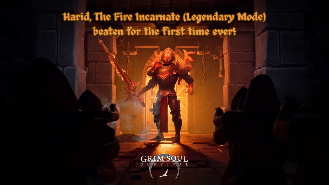 First ever Legendary Mode Harid Boss Fight! | Grim Soul