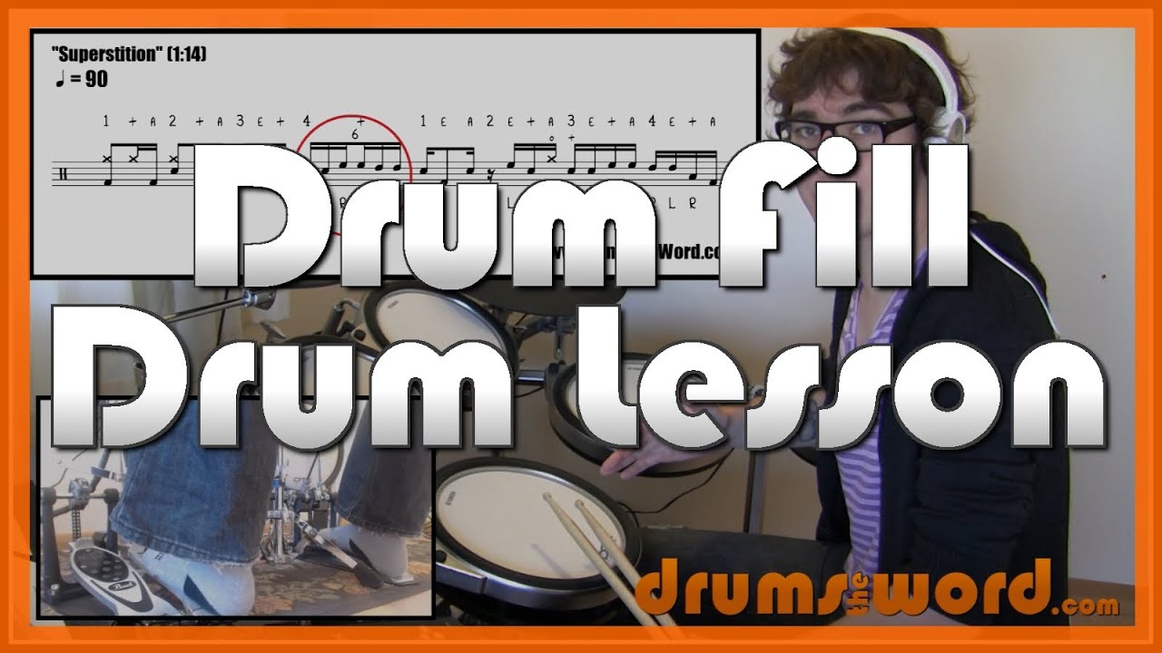 ★ Superstition (Stevie Wonder) ★ Drum Lesson | How To Play Drum Fill