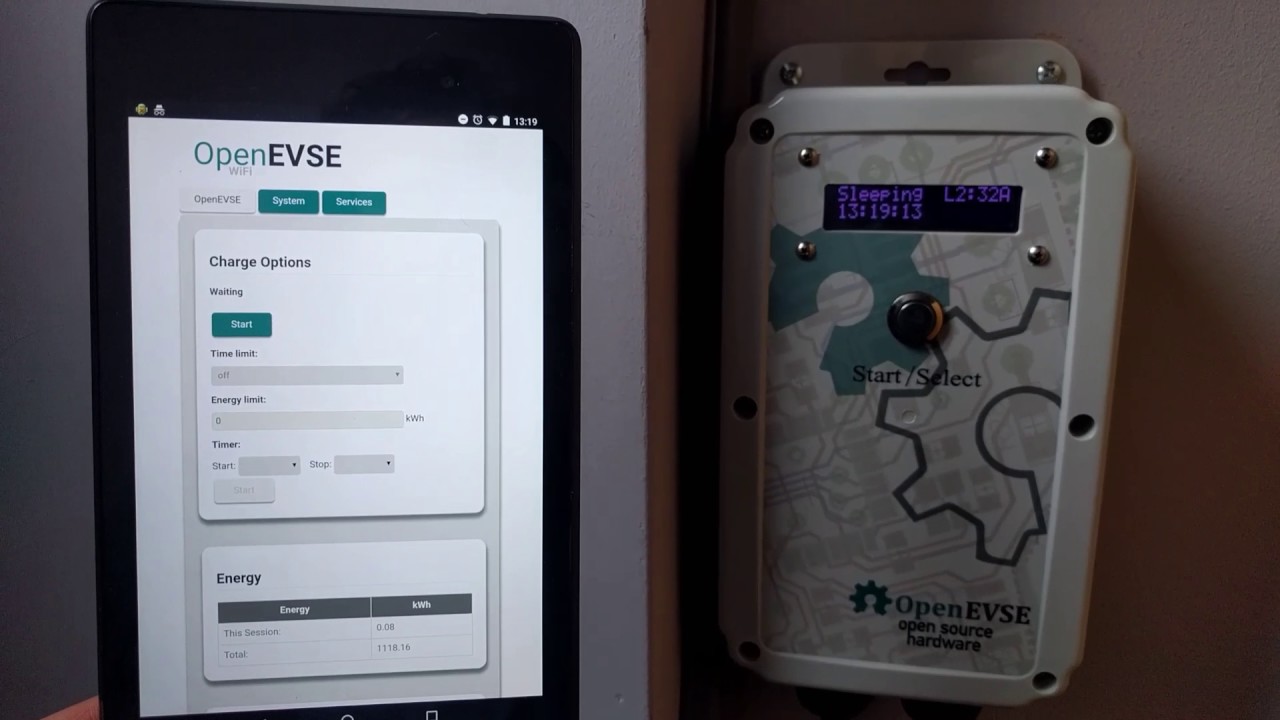 Development: OpenEVSE WiFi 2.0 demo