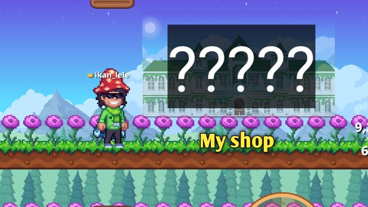 aku menyewa builder untuk membuat shop ku di crystal realms 