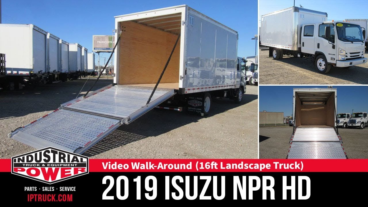 Landscape Truck - 2019 Isuzu NPR HD With Pull-Down Door