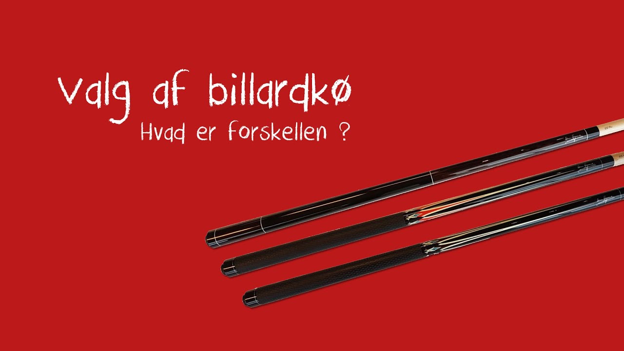 GUIDE - forskellen på billardkøer