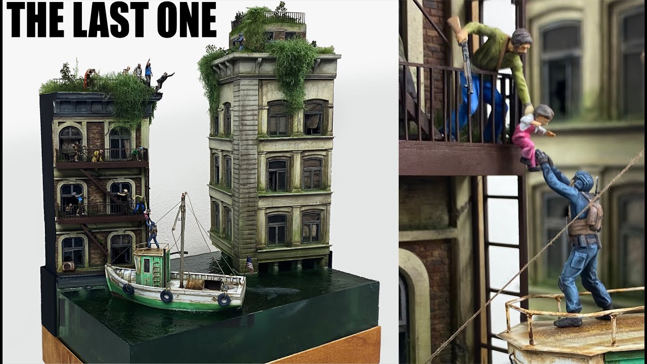 THE LAST ONE IN NEW YORK Diorama scale 1:48 / 9kg Epoxy Resin