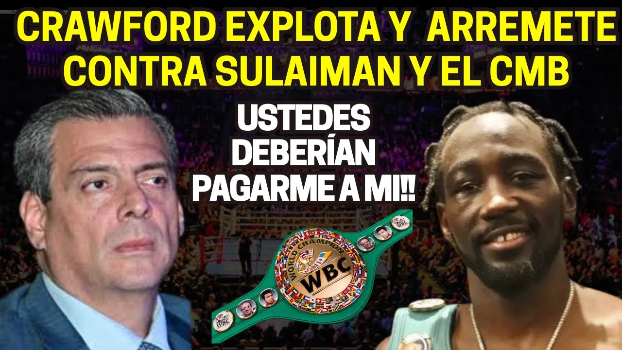 Mauricio Sulaiman lo DESCONOCE y  Terence Crawford lo HUMILLA: &lsquo;Son solo TROFEOS, no pago m&aacute;s
