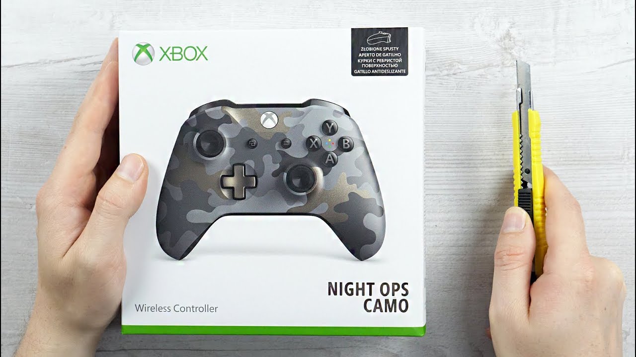 Unboxing the Xbox Wireless Controller – Night Ops Camo Special Edition / ASMR UNBOXING