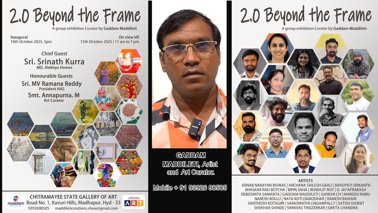 2 0 BEYOND THE FRAME ART EXHIBITION HYDERABAD 10 10 2025 @k rameshbabu7910