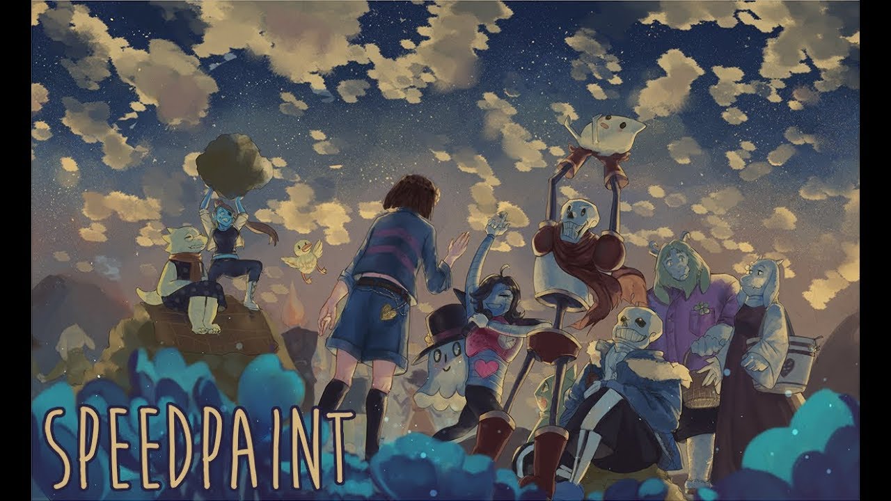 Undertale speedpaint: Under The Real Stars