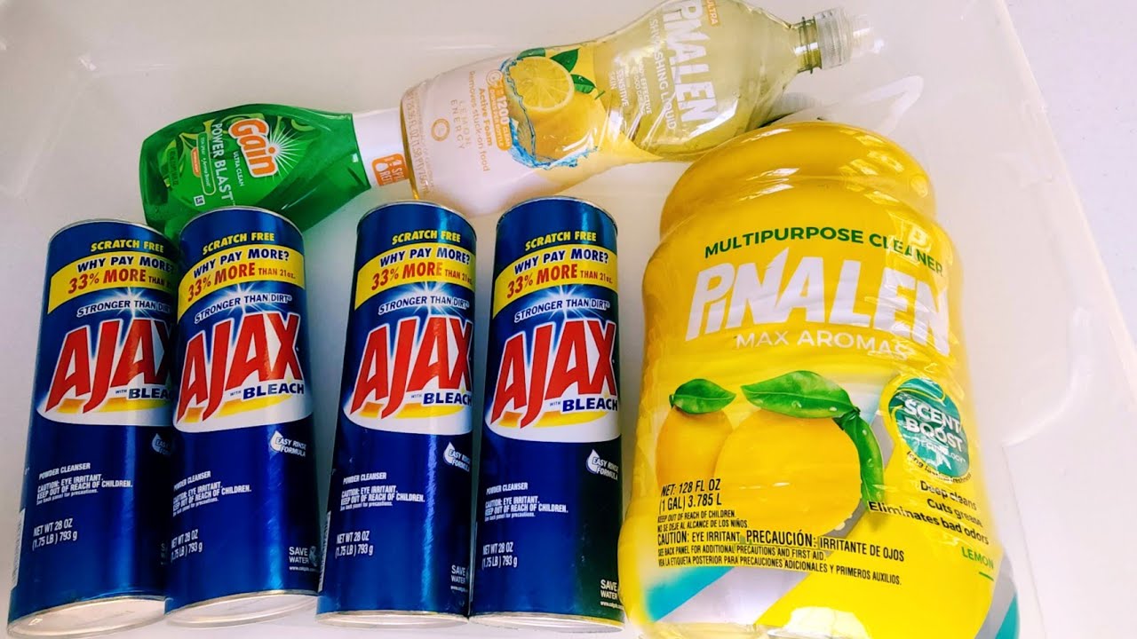 Lemon Pinalen+ Gain PowerWash💛ASMR Ajax Paste