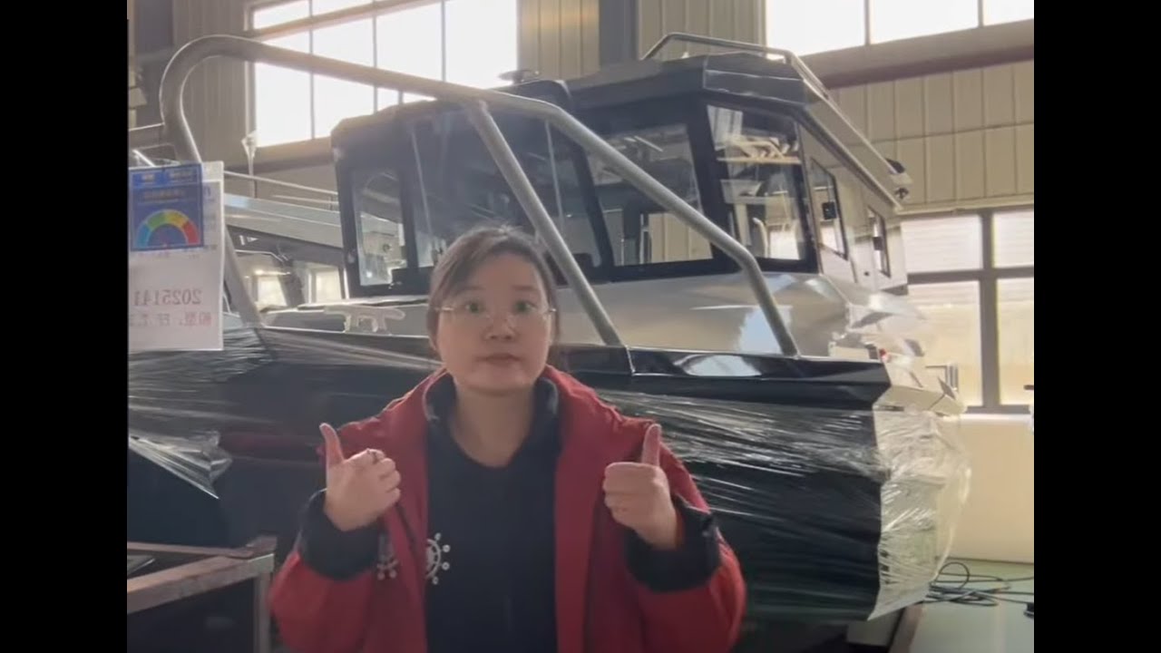 E750XL| MIX PAINTING COLOR 7.5M EASYCRAFT ALUMINUM FISHING BOATS WITH FULL CLOSE CABIN #aluminumboat