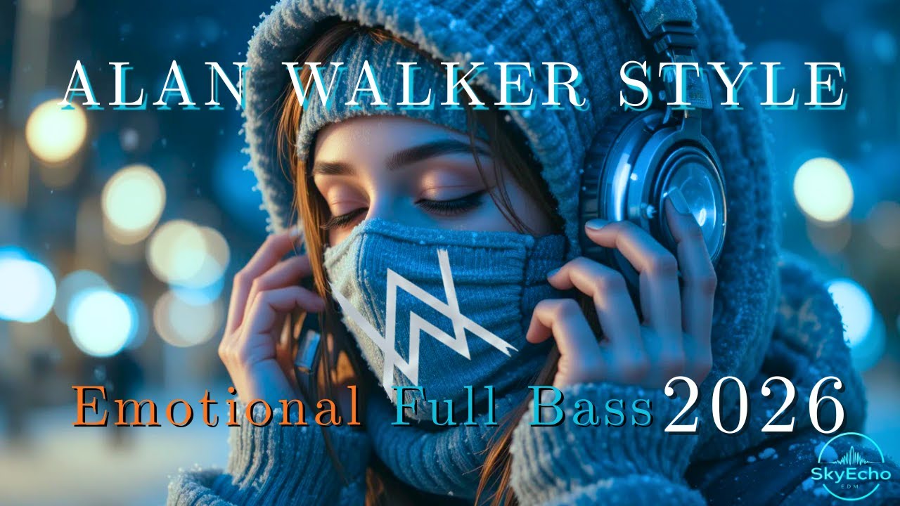 🎧Alan Walker Style Full Bass Remix 2026 - Chill Emotional Future Bass for Study || SkyEcho EDM