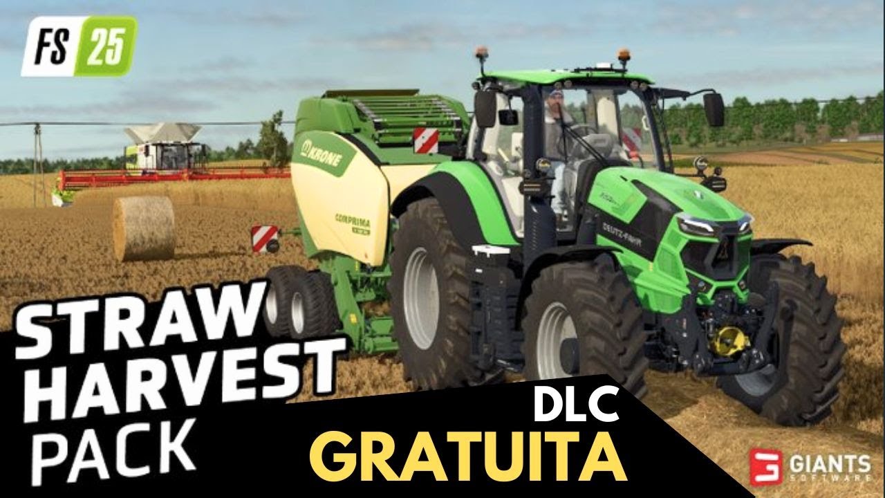 DLC GRÁTIS! Veja COMO baixar a Straw Harvest Pack no Farming Simulator 25