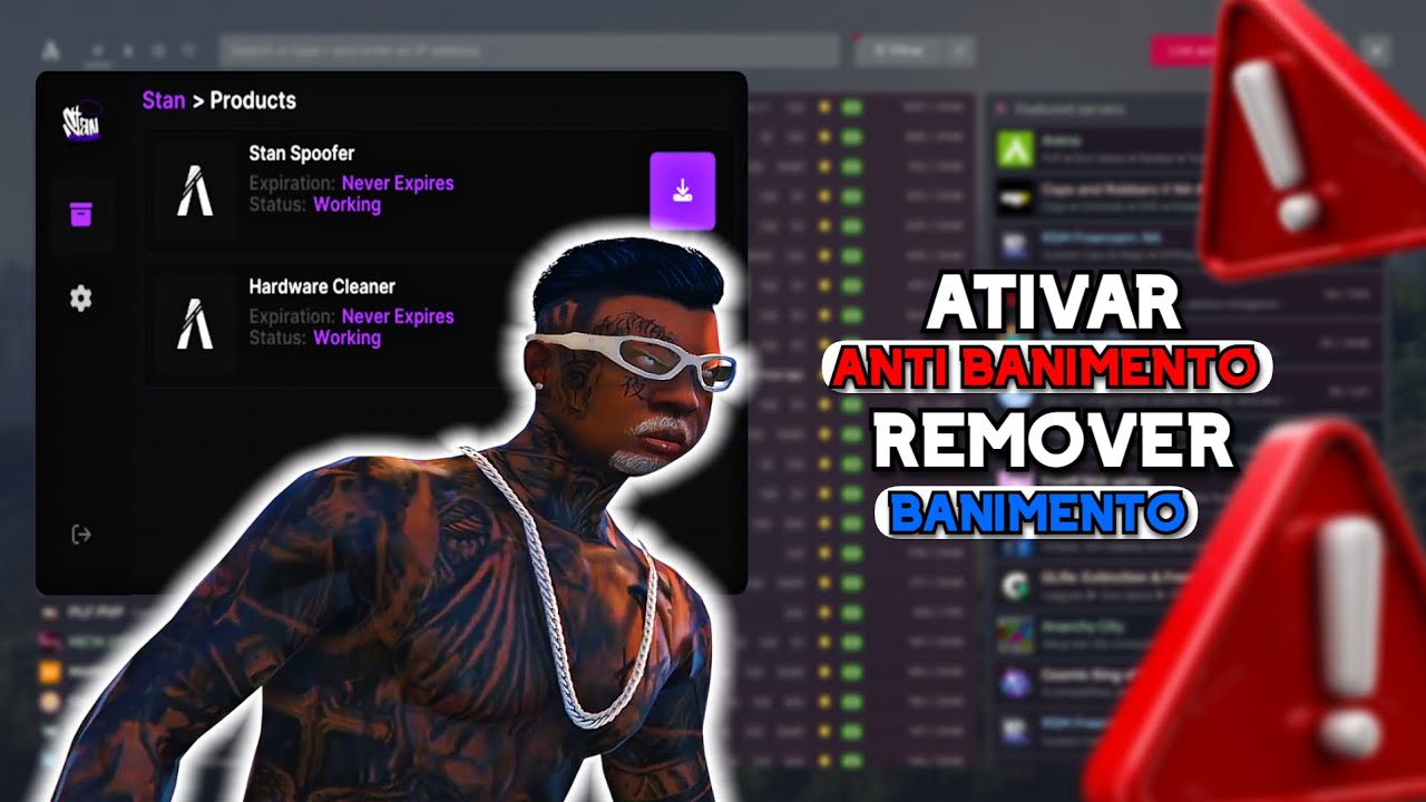 USEI O ANTI BANIMENTO E FIZ O ADM PASSAR MAL NO GTA RP FIVEM - STAN MENU SPOOFER