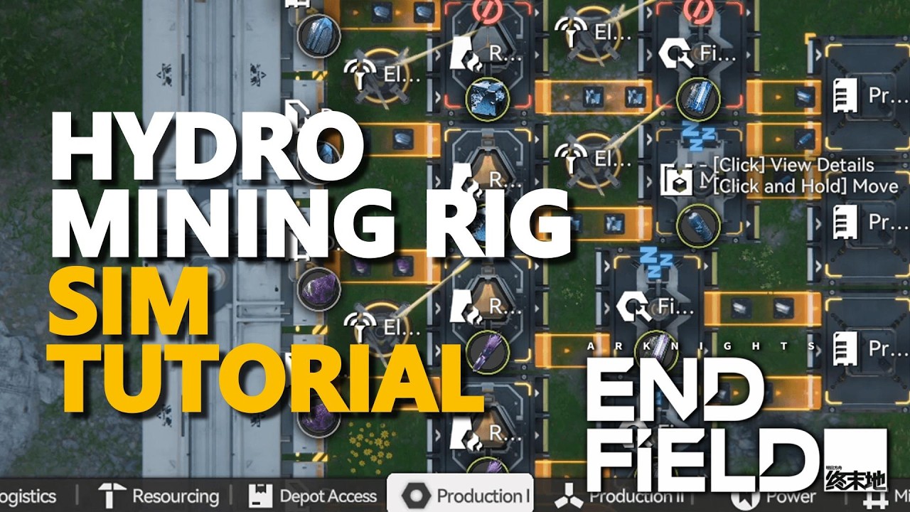 Hydro Mining Rig SIMULATION TUTORIAL Arknights Endfield