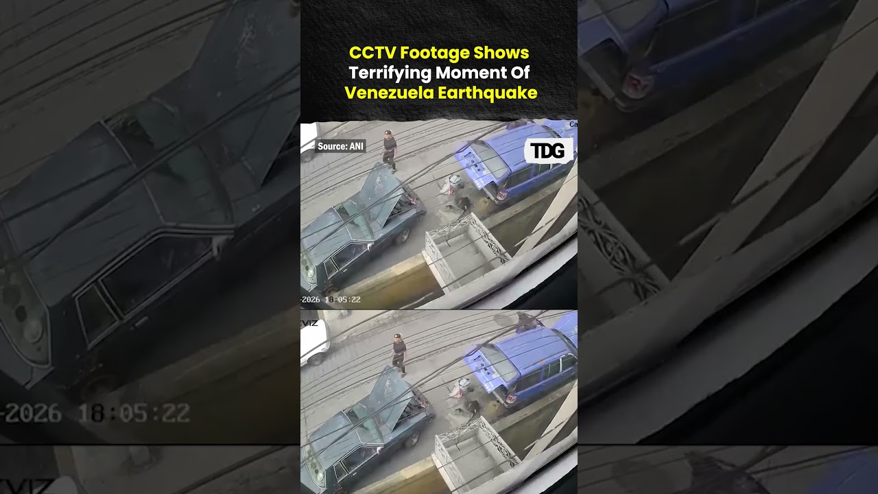 Venezuela Earthquake Caught on Camera | Panic in Caracas