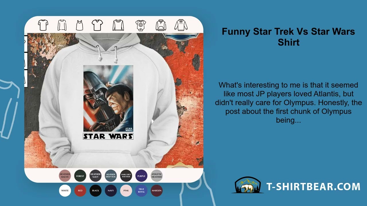 Funny Star Trek Vs Star Wars Shirt