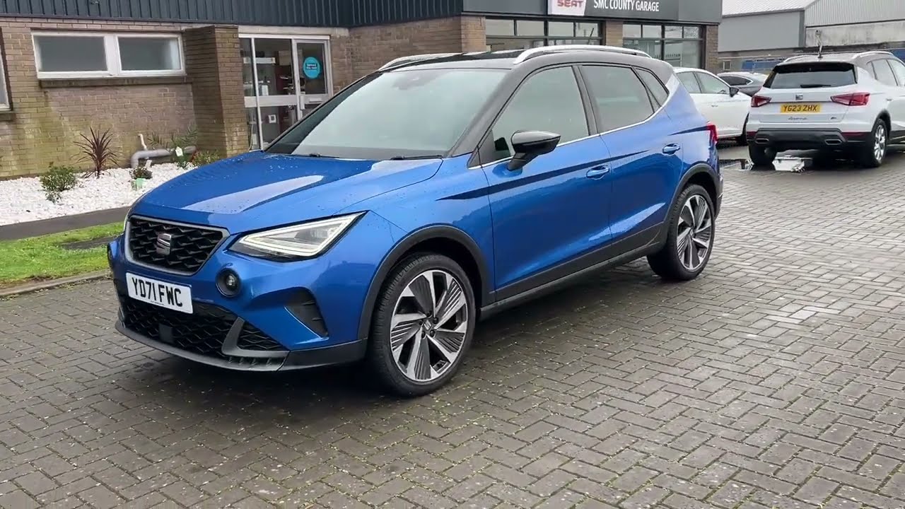 SEAT Arona FR Sport Sapphire Blue Metallic - Great Value @smccountygarage1997