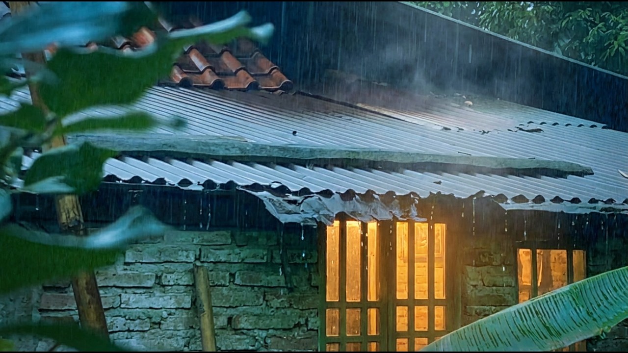 Steady Rainfall on Tin Roof – Fall Asleep in Minutes