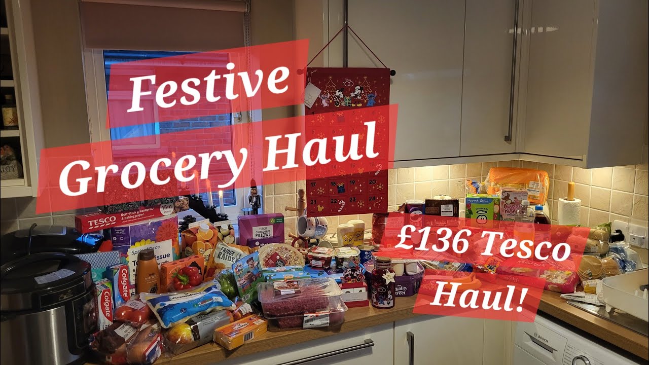 BIG Grocery Haul | Tesco | Vlogmas | Family of 5 | Blown The Budget