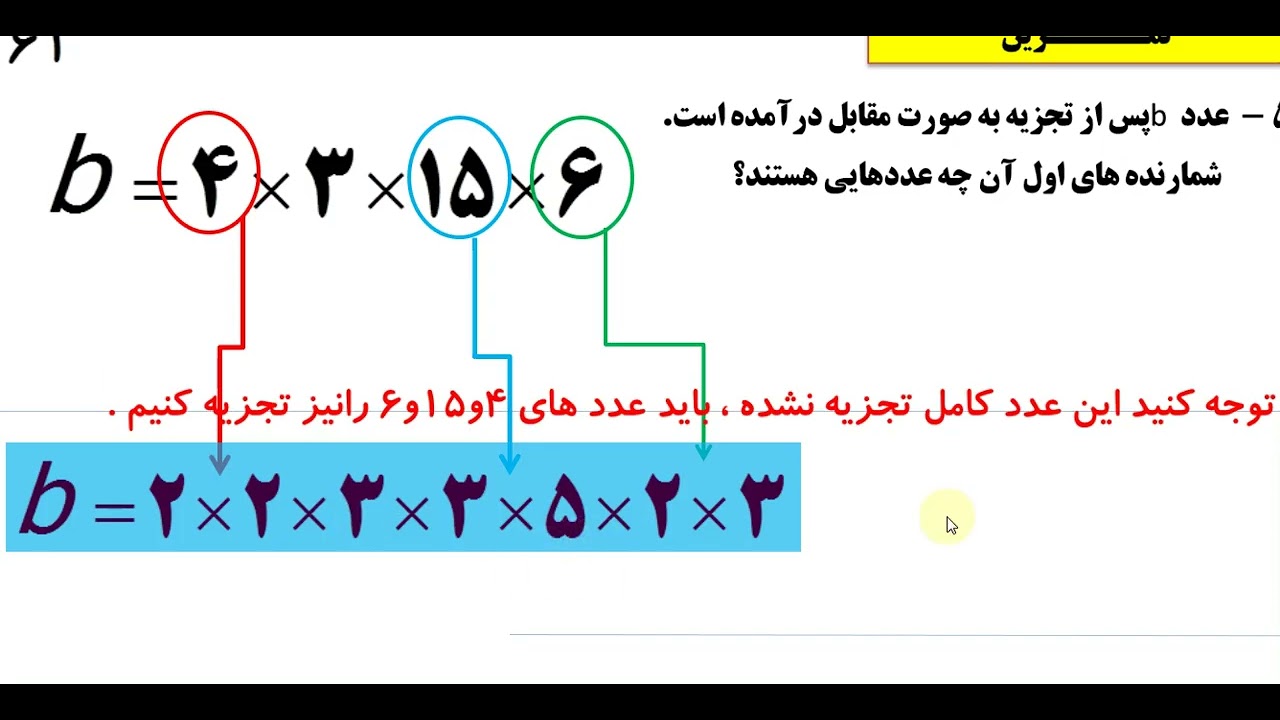 🔥 ریاضی هفتم: شمارنده اول - فعالیت کار در کلاس و تمرین‌های صفحات ۶۰ و ۶۱!