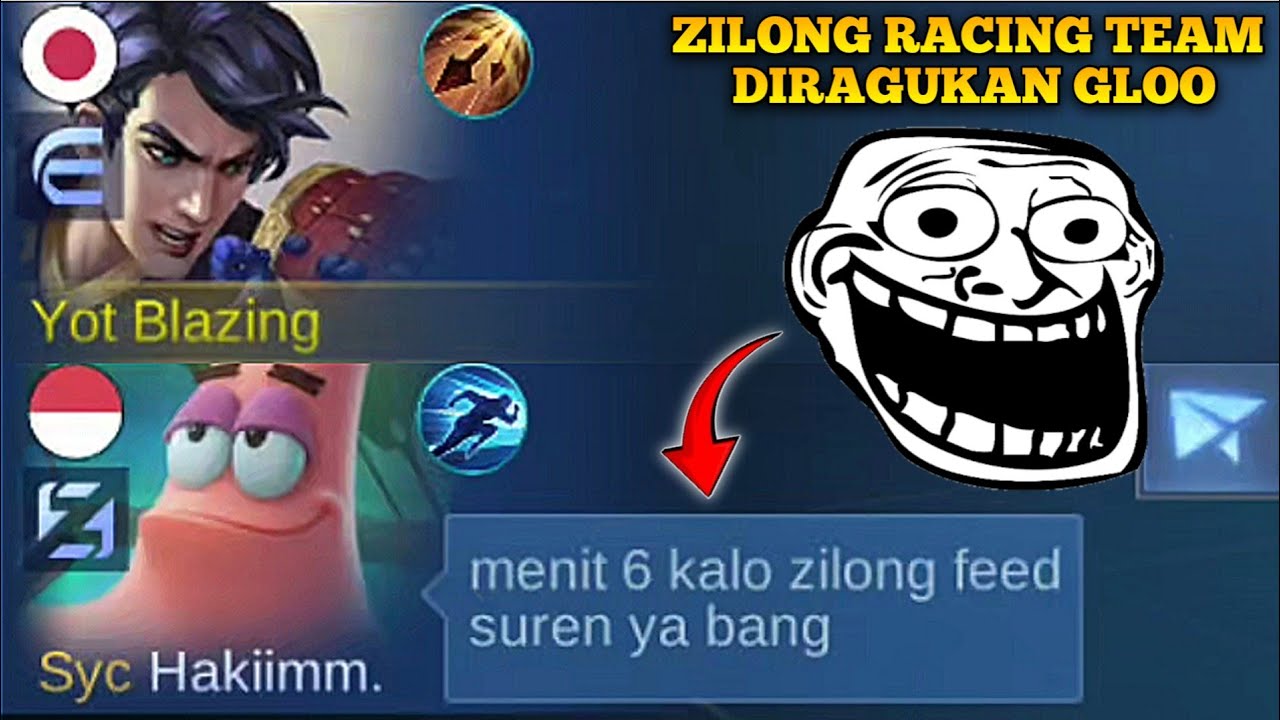 ZILONG RACING DIRAGUKAN GLOO SAMPE BILANG 6 MENIT ZILONG FEED SUREN!!😱 LANGSUNG KITA KASOH PAHAM!!🔥