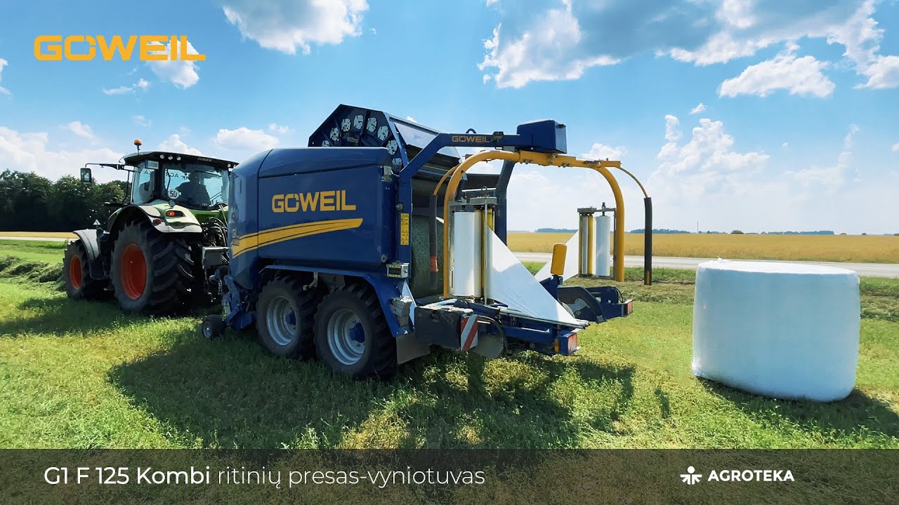 Rulonų presas-vyniotuvas GOWEIL G1 F125 Kombi Joniškio raj. | Agroteka