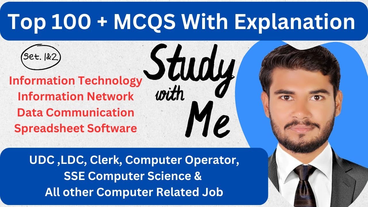 Top 100 + Computer Mcqs for UDC & LDC NHMP test preparation Part-1&2 | IT & IN | #nts #pts #ppsc#mcq
