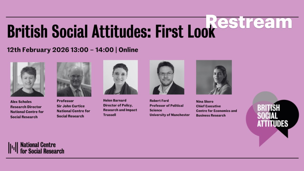 British Social Attitudes (BSA): First Look