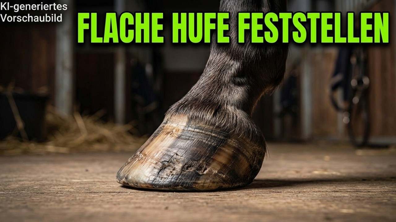 Hufzeit:Themenschwerpunkt flacher Huf Teil 4: Stelle es bei deinem Pferd fest!