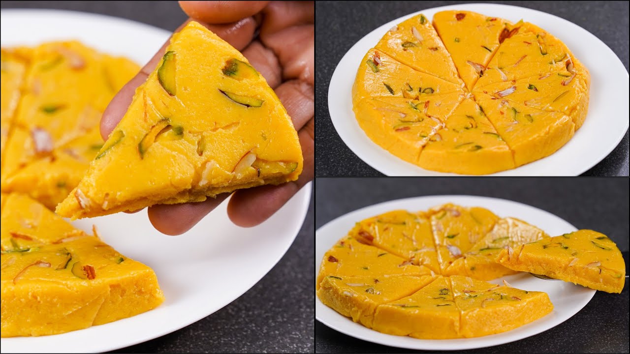INSTANT MANGO MILK CAKE RECIPE | EASY MANGO MILK CAKE | MANGO SWEETS | MANGO DESSERT RECIPE | N'Oven