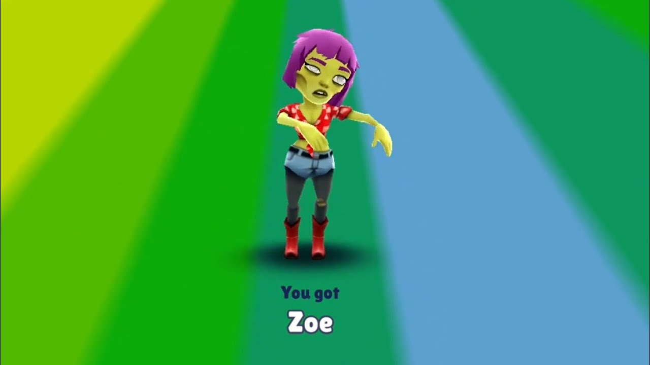 Subway Surfers Miami Unlocking Zoe Wordy Weekend