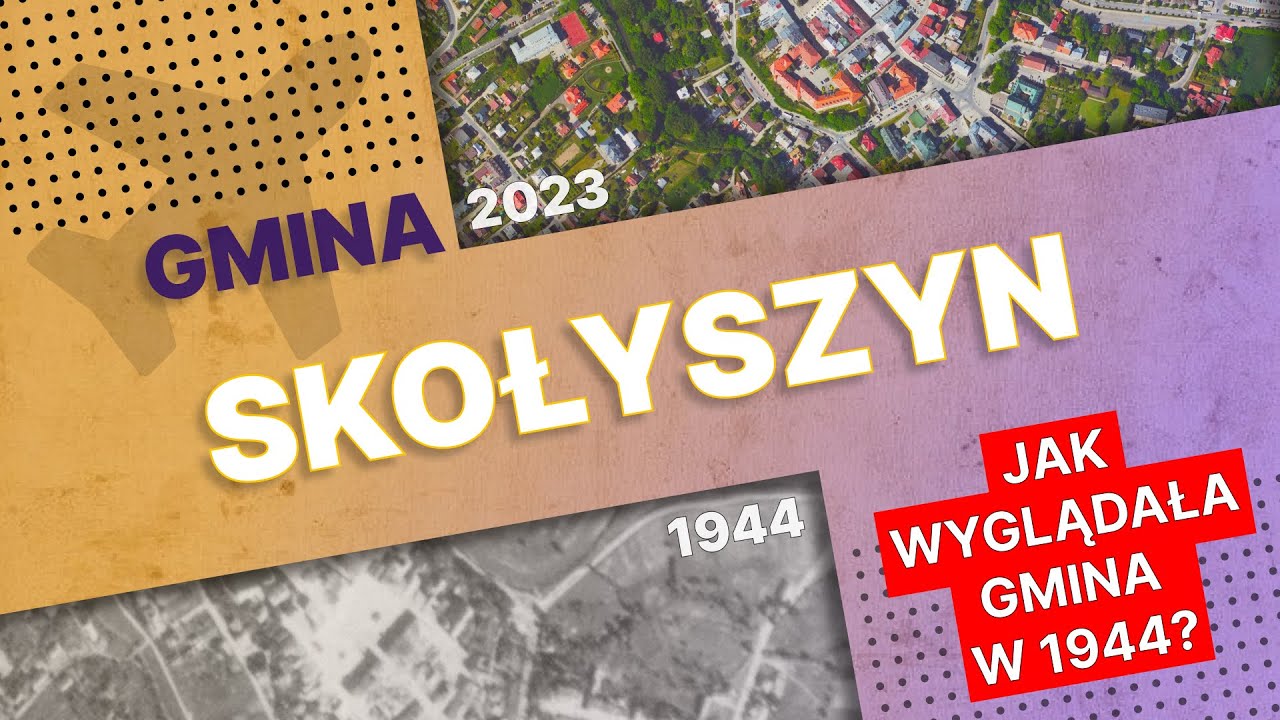 Skołyszyn: Przemiany krajobrazu na przestrzeni lat - Por&oacute;wnanie zdjęć lotniczych