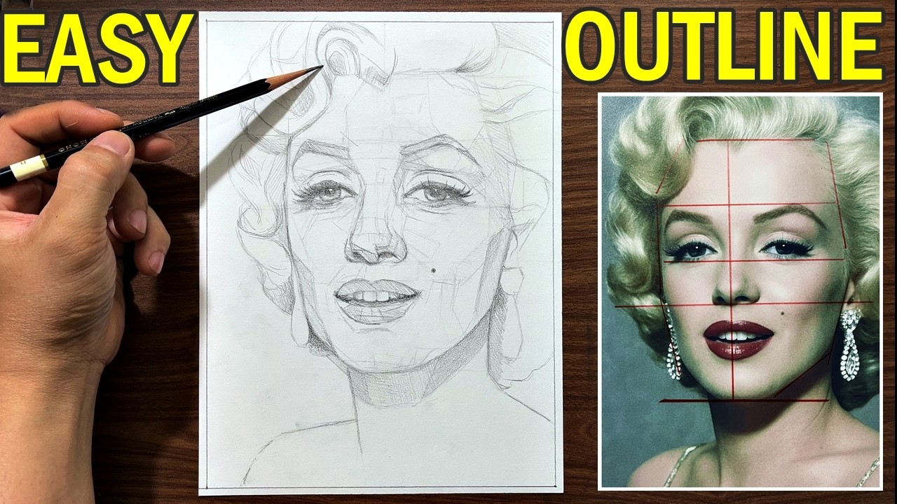 It's Easier than LOOMIS✏️Sketch Outlines Accurately for Realistic Drawings!