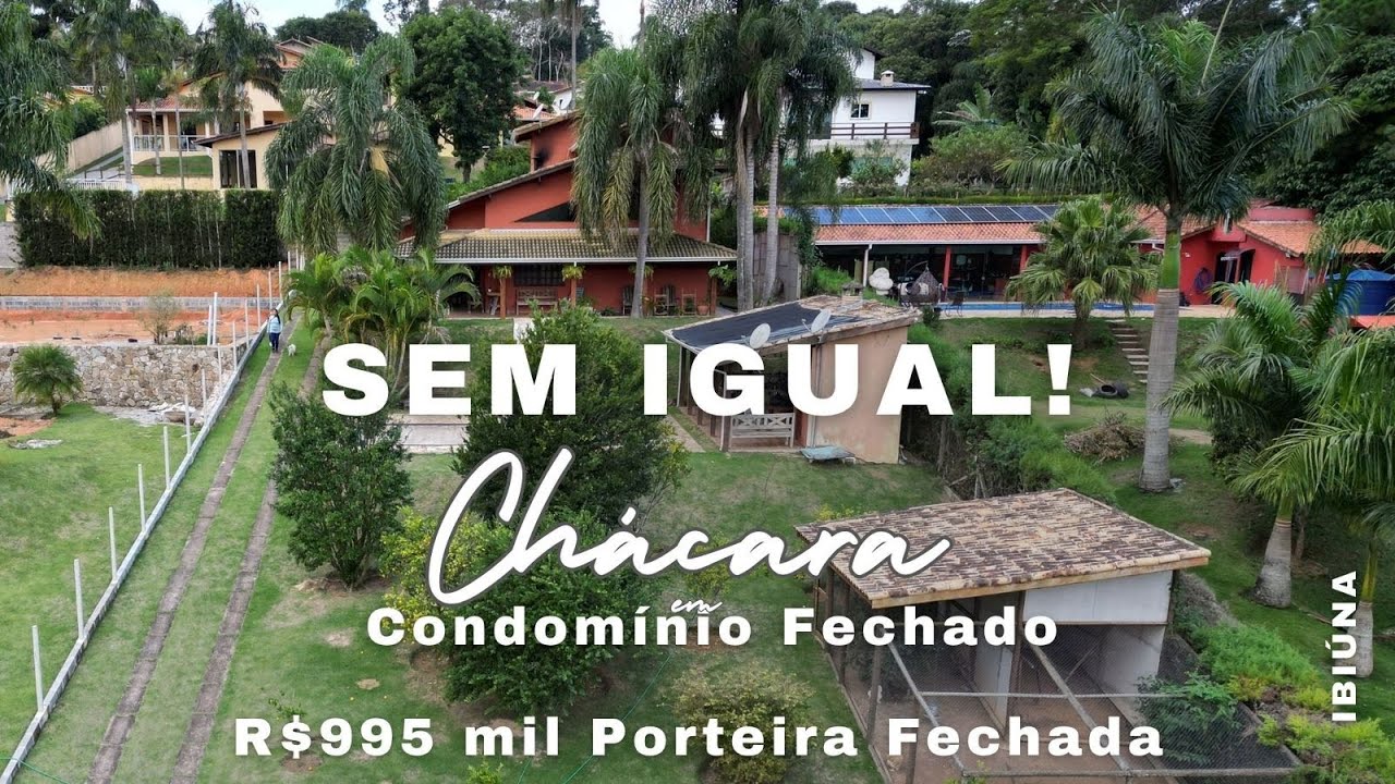 Essa Chácara em Ibiúna Vai te Surpreender! ABAIXO DE 1 MILHÃO com pomar e vista linda VD. 285