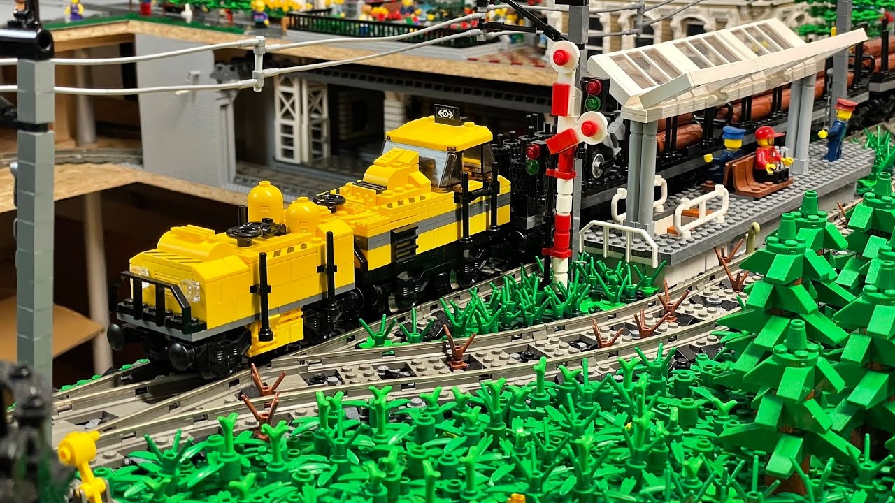 Lego Zug MOC: Schienenreinigungsfahrzeug (voll funktionstüchtig)