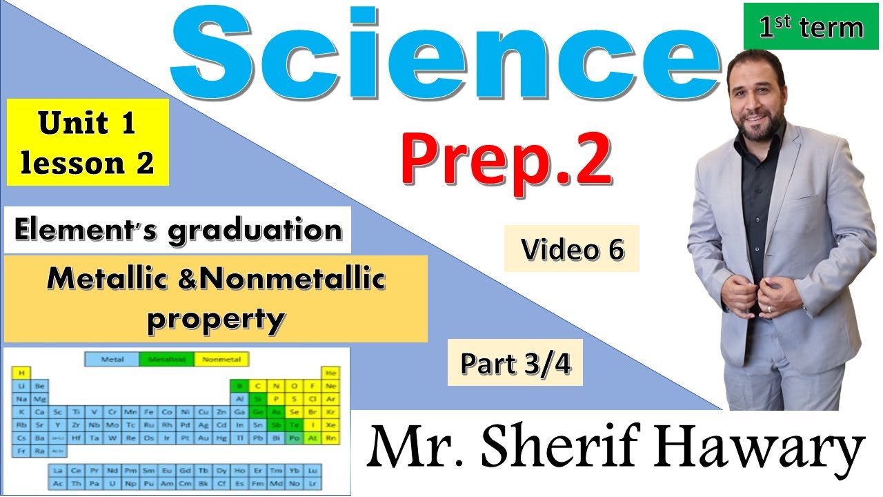 Science |Grade 8|Metallic and non metallic property |Unit 1 Lesson 2 | Part3/4 | 1st Term