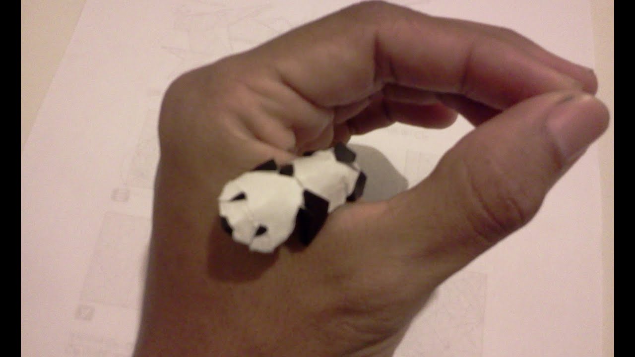 How to make Origami Panda (Jacky chan)