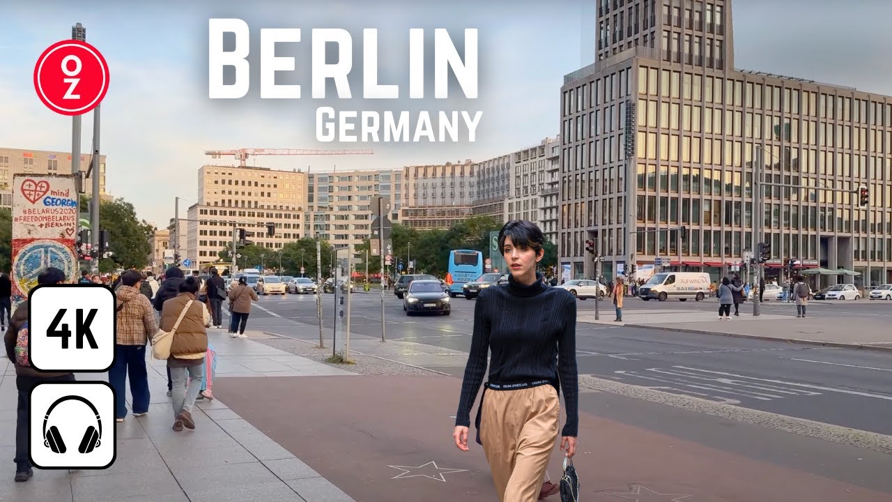 BERLIN - Germany 🇩🇪 4K Walking Tour | Iphone 15 Pro 📹 Berlin is getting cold and windy 🥶